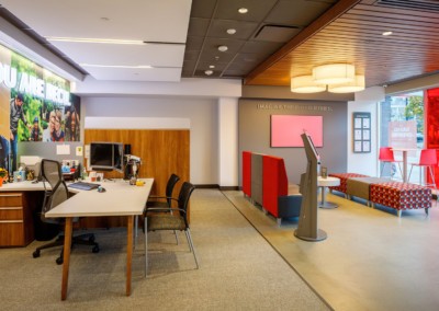 Guernsey Ostergard Seattle Commercial Interior Painting Wall Covering Financial Institution BECU interior 1
